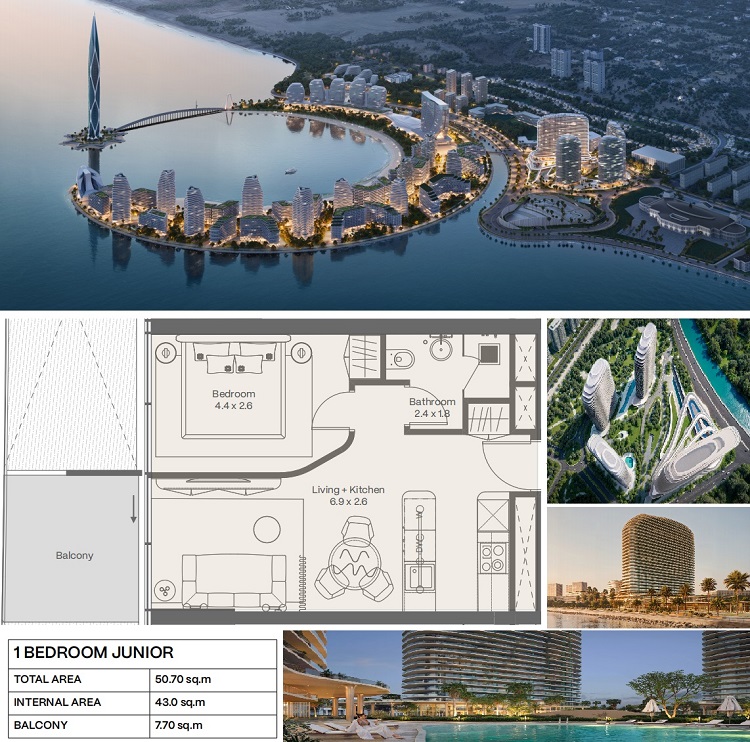 PANORAMA by ELIE SAAB — Yüksək Gəlirli 2-Otaqlı Mənzil satılır